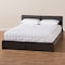 Baxton Studio Rikke Walnut Finished Queen Size Platform Storage Bed with Headboard 152-9146 - alternate 7
